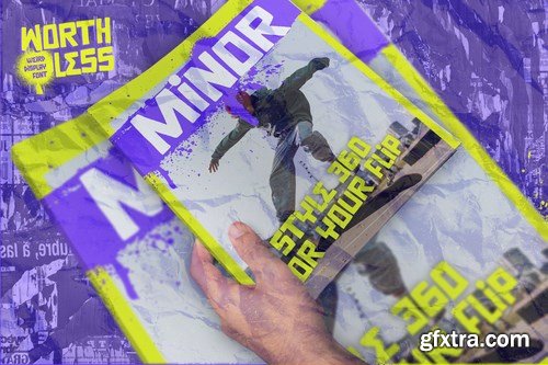 WORTHLESS - Weird Display Font