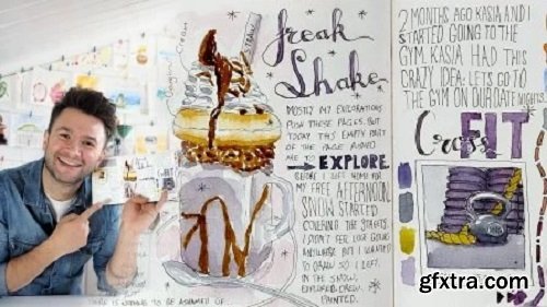 Watercolor Sketch Journaling: Illustrations, Typography and Composition