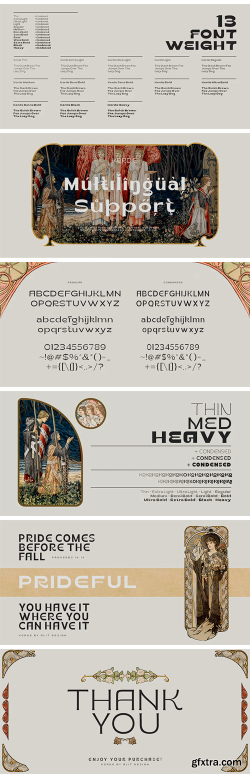 Korde Font Family Korde Font Family