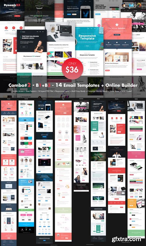Combo#2 - B1+B3 - 14 Email Templates