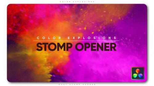 Videohive - Color Explosions Stomp Opener - 37397939 - 37397939