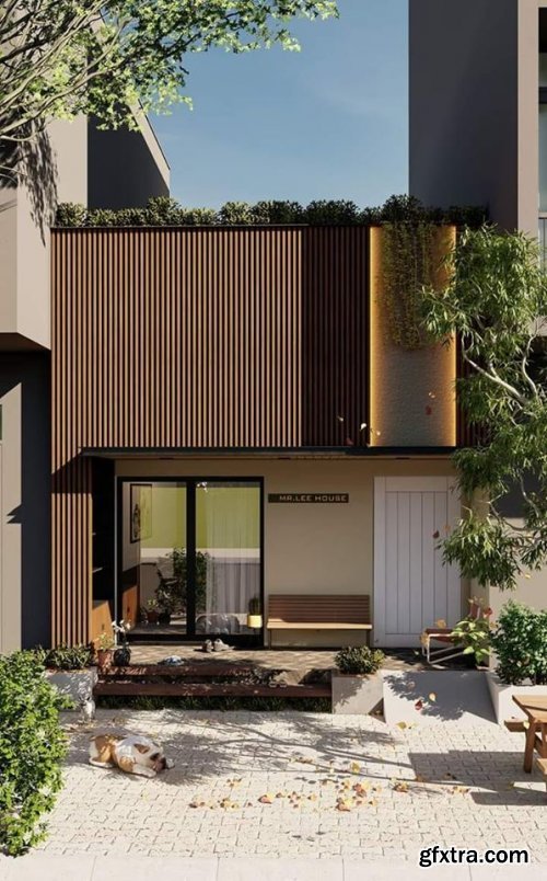 Exterior Scene for Sketchup By DhanyA Sketsa