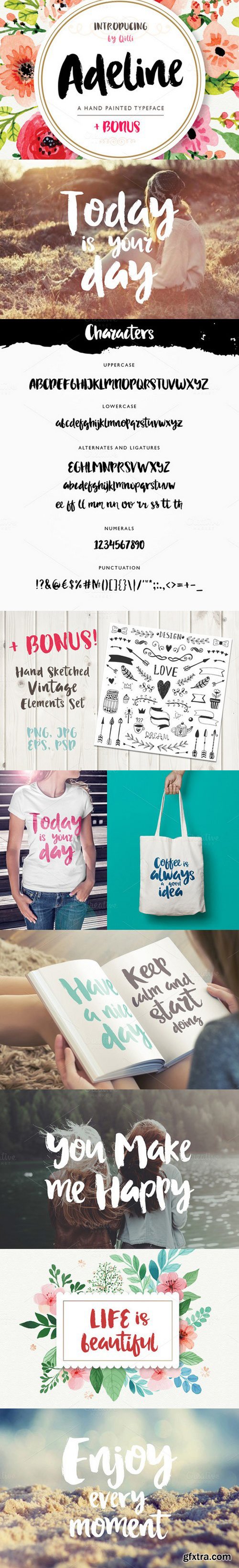 Adeline Typeface - Brush Script