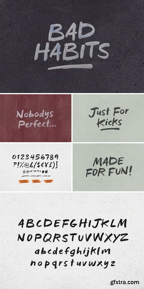 Bad Habits Display Font