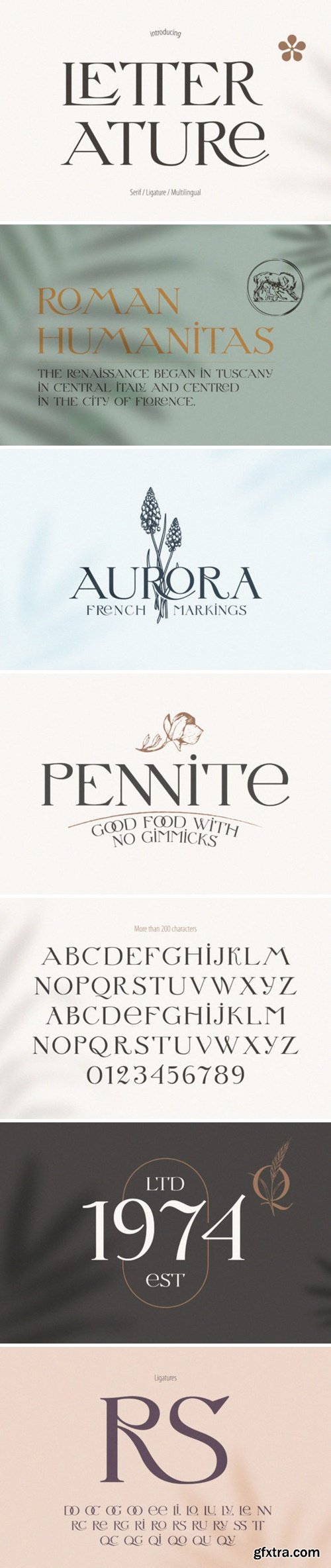 Letterature Font