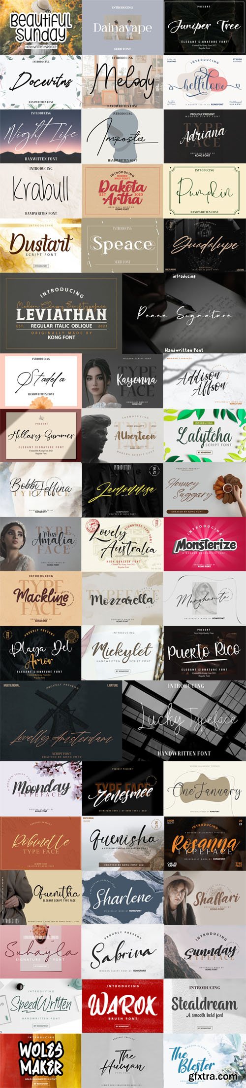 50+ Fonts Bundle [Apr-2022]