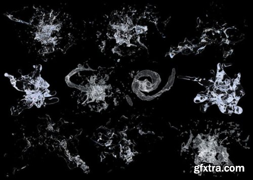 3D Water Splash Photoshop Brushes