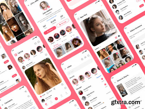 TokTok - Social Media App UI Kit