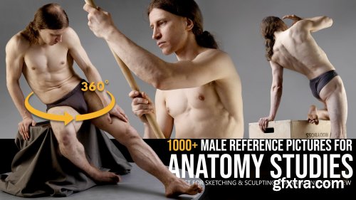 ArtStation - Grafit Studio - 1000+ Turnaround Male Reference Pictures for Anatomy Studies