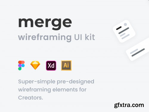 Merge Wireframing UI Kit