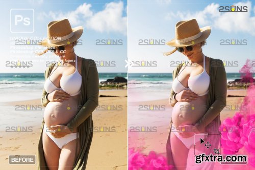 CreativeMarket - Gender reveal smoke overlay 6964865