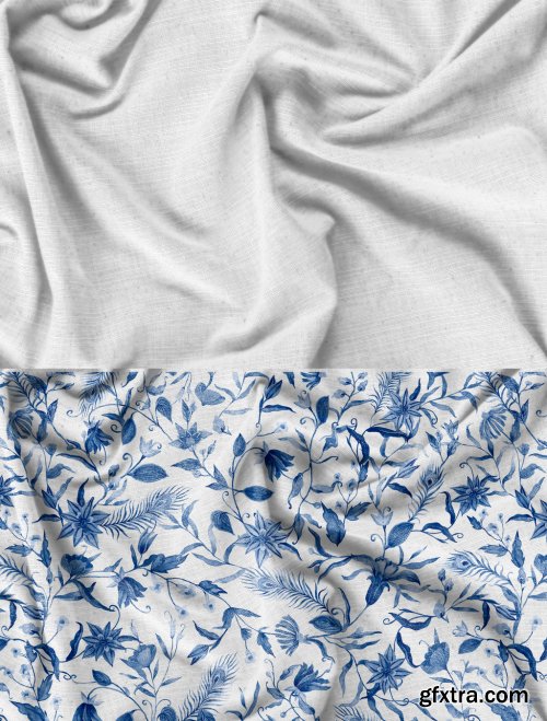 Realistic Silk Fabric Mockup