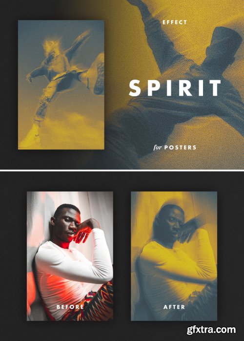 CreativeMarket - Spirit Blur Effect for Posters 6971896