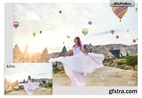 CreativeMarket - Hot Air Balloon overlays 3819838