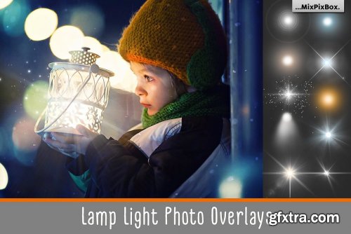 CreativeMarket - Lamp Light Photo Overlays 3069393