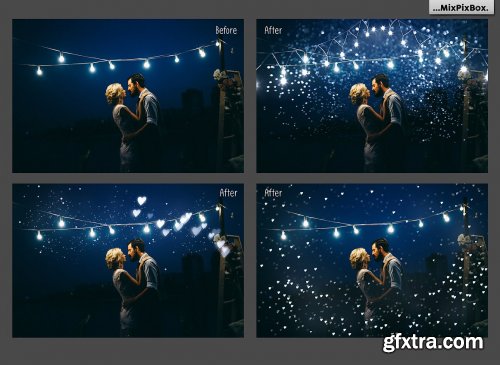 CreativeMarket - 100 Silver Lights Photo Overlays 3550339
