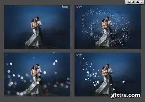 CreativeMarket - 100 Silver Lights Photo Overlays 3550339