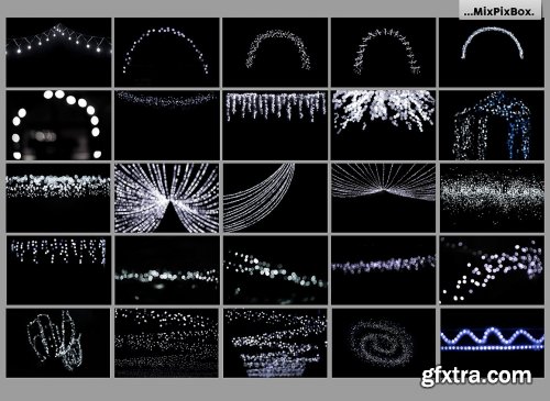 CreativeMarket - 100 Silver Lights Photo Overlays 3550339
