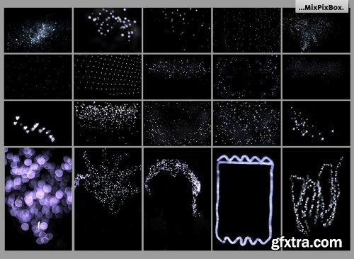 CreativeMarket - 100 Silver Lights Photo Overlays 3550339