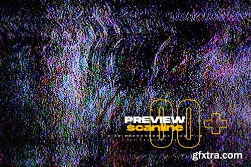 CreativeMarket - 62 Abstract Scanline Glitch Texture 5171877