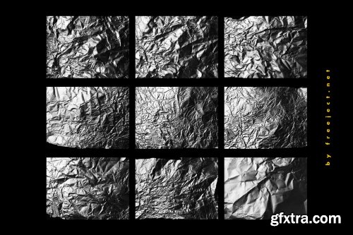 CreativeMarket - 15+ Crumpled Foil Texture 5123088