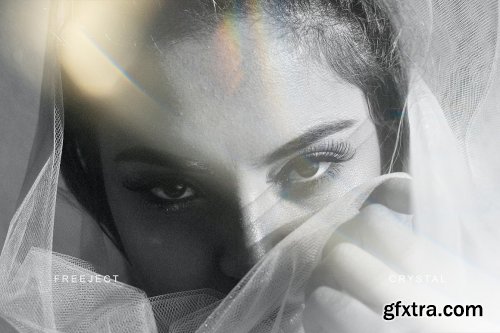 CreativeMarket - 150 Crystal Light Leak Overlay 6252246