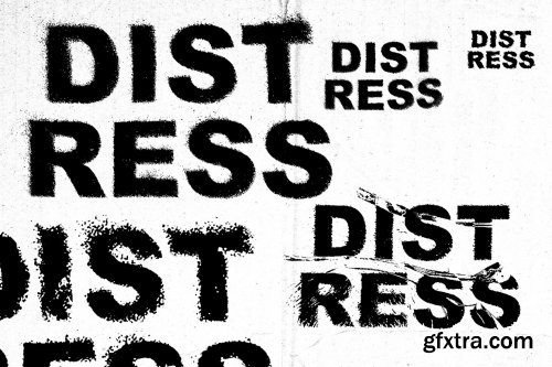 CreativeMarket - Distress Damage Text Effect Template 6067949