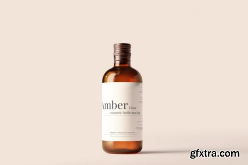  Amber Glass Bottle Mockups 7150845