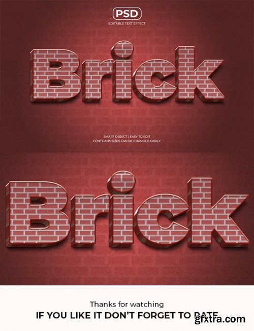 GraphicRiver - Brick Editable Text Effect 37235523