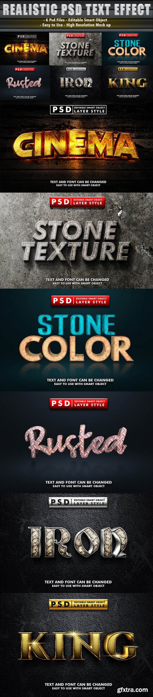 GraphicRiver - Set of 3D Realistic Text Effect 37182266