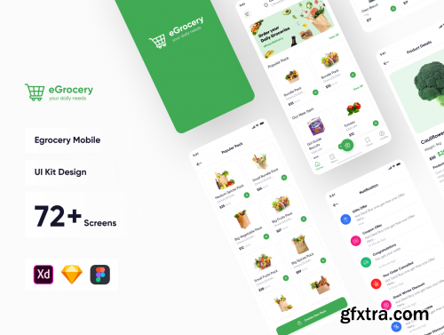 E Grocery App UI Kit