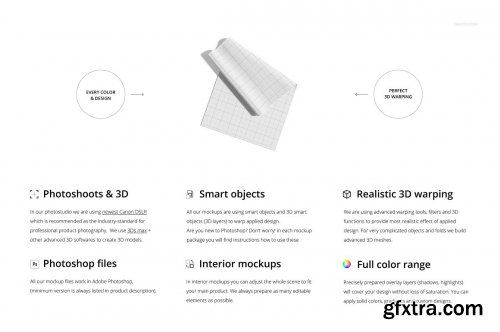 CreativeMarket - Yoga Mat Mockup Set v.2 6878874