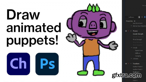  Sketchy Characters: Draw an original animated puppet in Adobe Character Animator and Photoshop