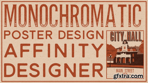  Affinity Designer: Retro Monochromatic Poster Design