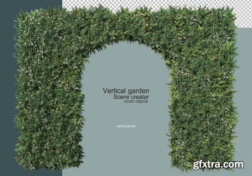 Vertical garden psd