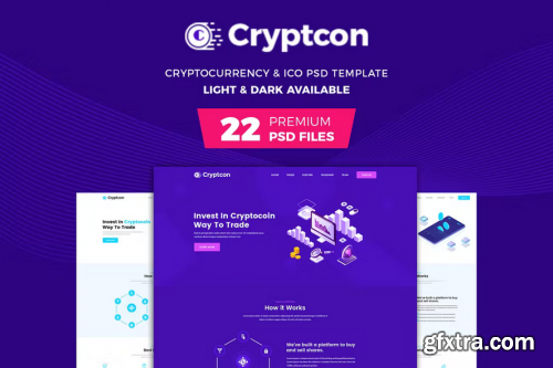 Crypton | ICO & Crypto Currency PSD Template