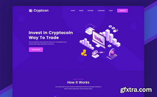 Crypton | ICO & Crypto Currency PSD Template