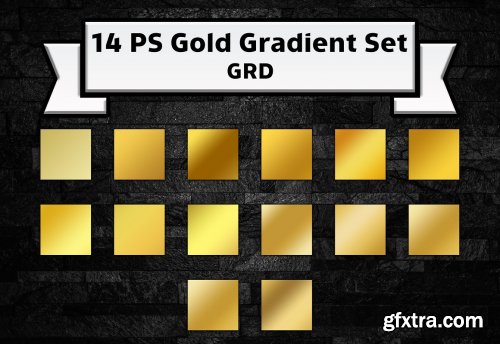 CreativeMarket - Gold gradients set for Photoshop 7168160
