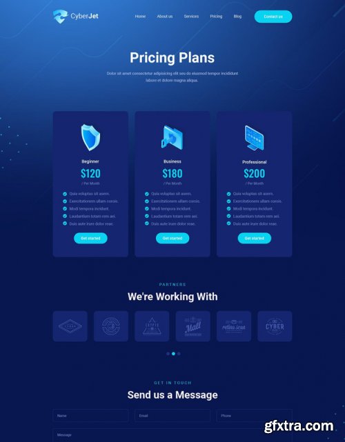 CyberJet | PSD Template