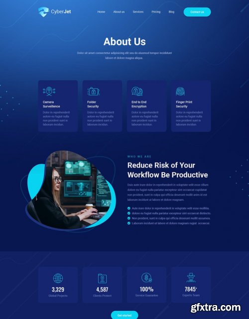 CyberJet | PSD Template