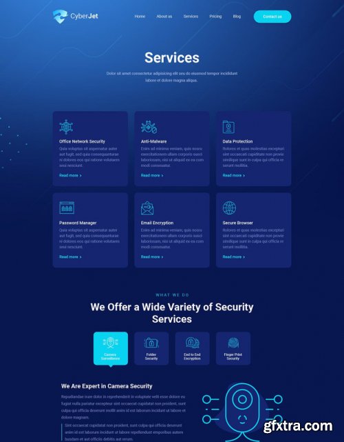 CyberJet | PSD Template