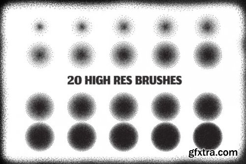 CreativeMarket - Stipple Photoshop Brushes 5802582