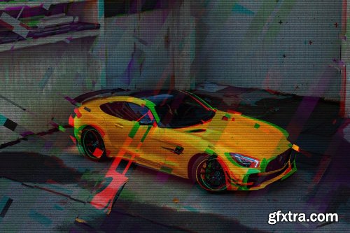 CreativeMarket - Cyber Glitch Effect for Posters 7158293