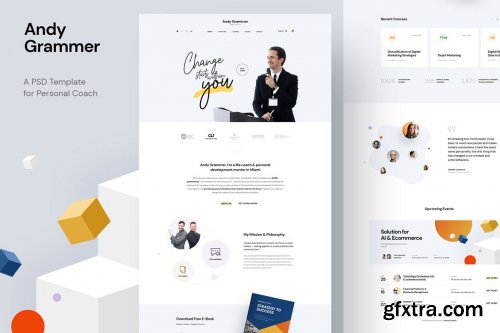 Andy Grammer - Personal Coach PSD Template