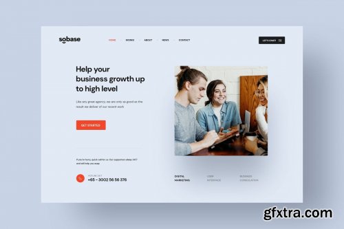 Sobase - Business Startup PSD Template