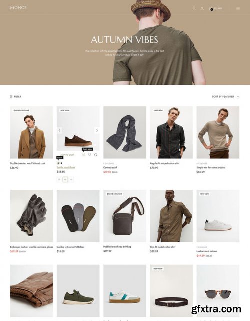 Monge - Modern Ecommerce PSD Template