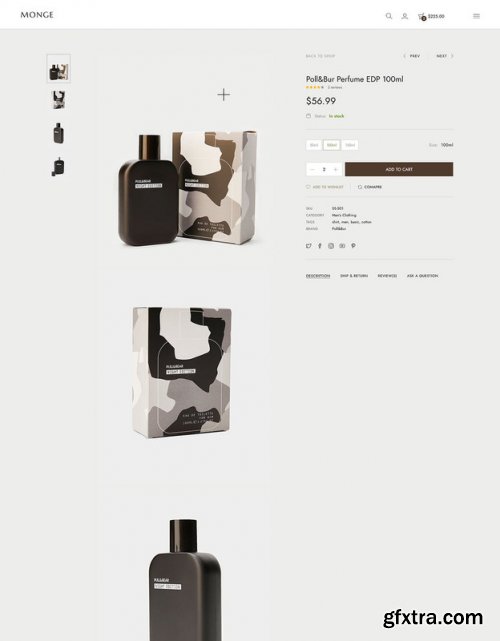 Monge - Modern Ecommerce PSD Template