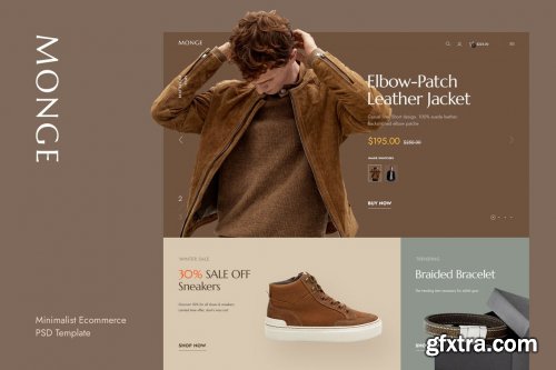 Monge - Modern Ecommerce PSD Template