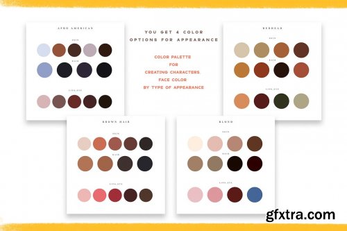 CreativeMarket - Faces & Emotions Procreate Brush 4489755