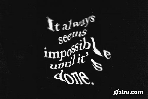 Warped - 16 Distorted Text Effects